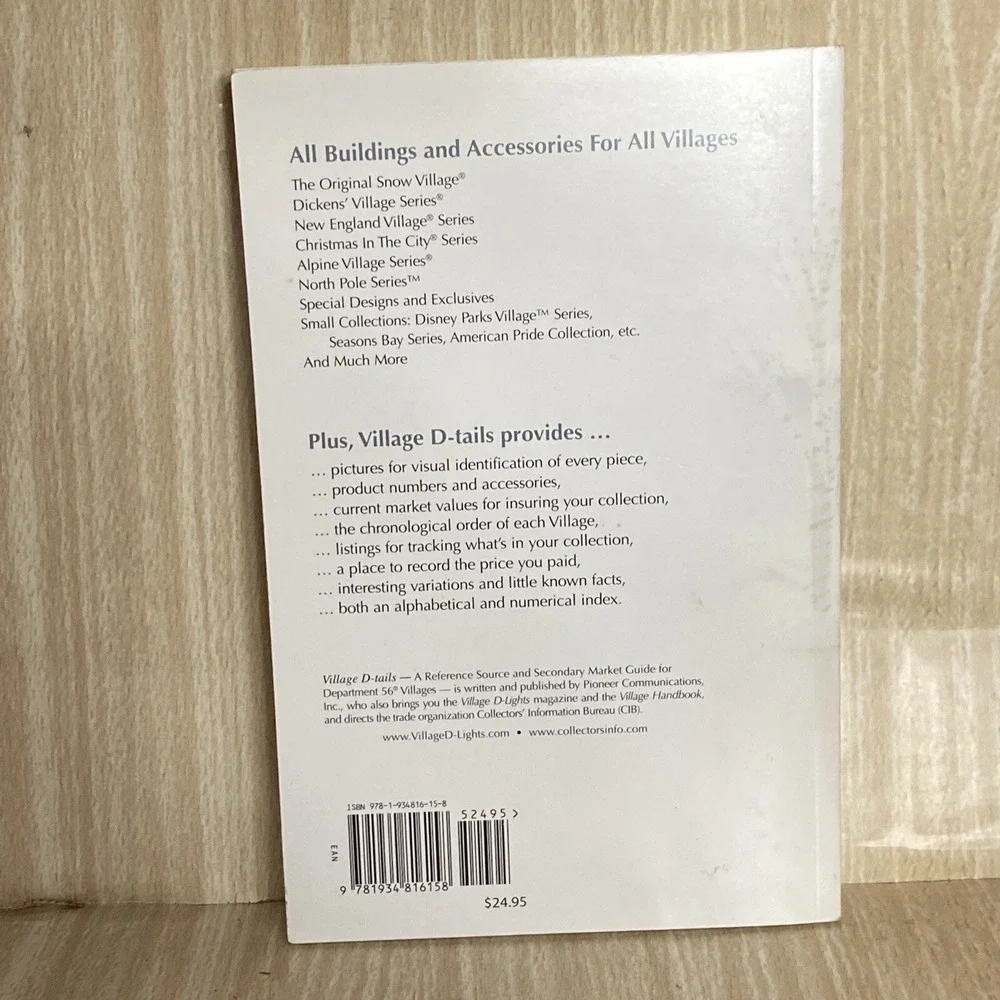 Department 56 Village D-tails 2nd Edition Reference Secondary Market Guide